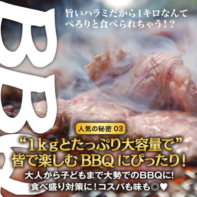 焼肉 肉 牛 ハラミ 1キロ 約4-6人前 極厚秘伝のタレ漬け 食品 牛肉 バーベキュー 訳あり 安い わけあり 激安 お取り寄せの通販はau PAY  マーケット - The Oniku 肉の卸問屋アオノ