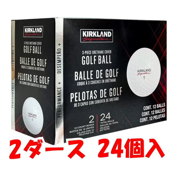 【２ダース２４個入】カークランドシグネチャー パフォーマンスプラス 3ピース ゴルフボール 24個入り USGA R＆A スピン 強弾道 飛距離の通販は 5,380円