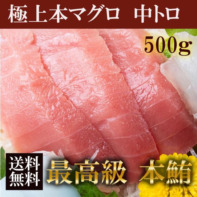 極上本マグロ 中トロ 500g 柵 塊【大阪市中央卸売市場 直送】 刺身 鮮度抜群 品質保証 まぐろ トロ マグロ 中とろ 冷凍 ギフト お歳暮 お中元 本鮪 最高級 送料無料
