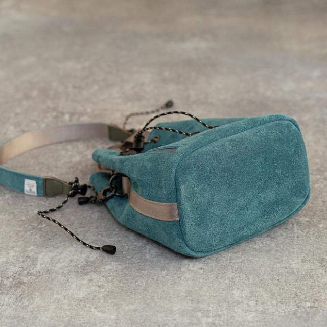 AS2OV アッソブ WATER PROOF SUEDE DRAWSTRING BAG 巾着バッグ