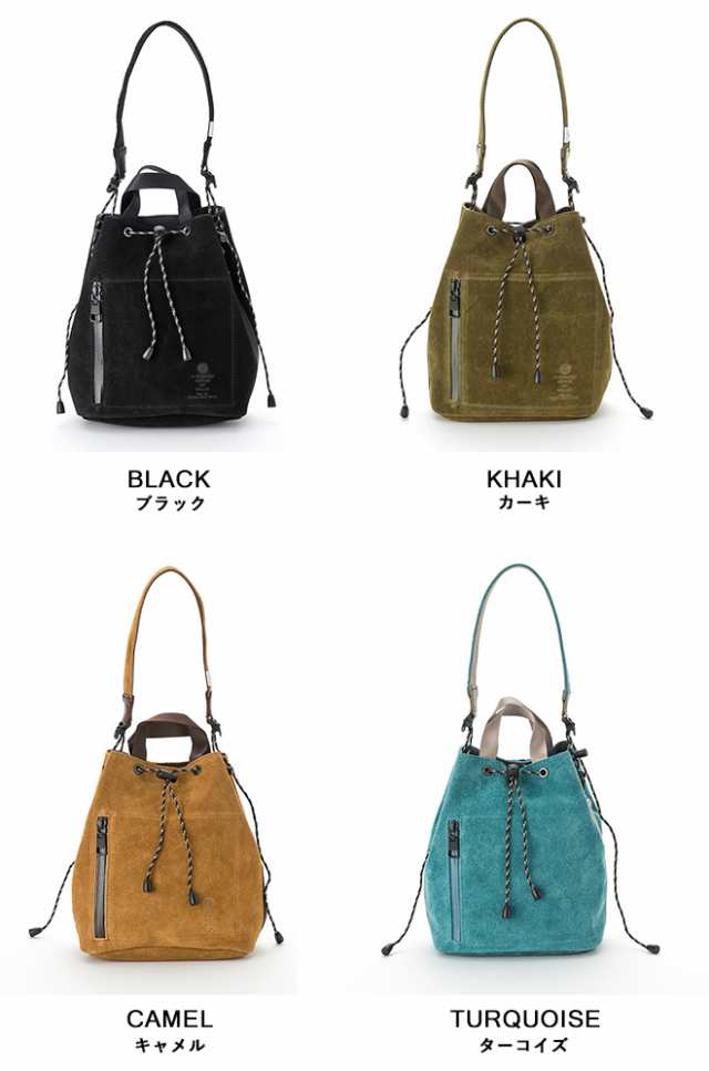 AS2OV アッソブ WATER PROOF SUEDE DRAWSTRING BAG 巾着バッグ