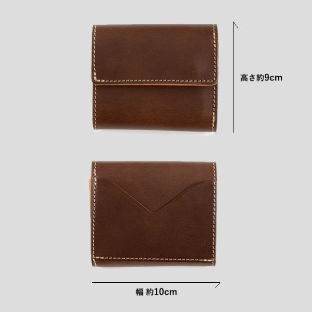 nakota Colunaline ブッテーロレザー 三つ折り財布 スリーウォレット ヌメ革 本革 財布 メンズ レディース コンパクト 小物 ギフト_10