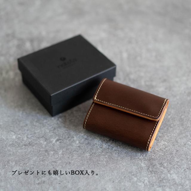 nakota Colunaline ブッテーロレザー 三つ折り財布 スリーウォレット ヌメ革 本革 財布 メンズ レディース コンパクト 小物 ギフト_15