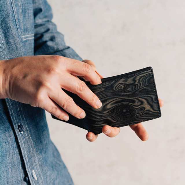 MAGNET マグネット Billfold Wallet 財布 二つ折り ウォレット 本革 ハンドメイド 柄 個性的 カラフル ナチュラル 黒 茶  メンズ レディー｜au PAY マーケット