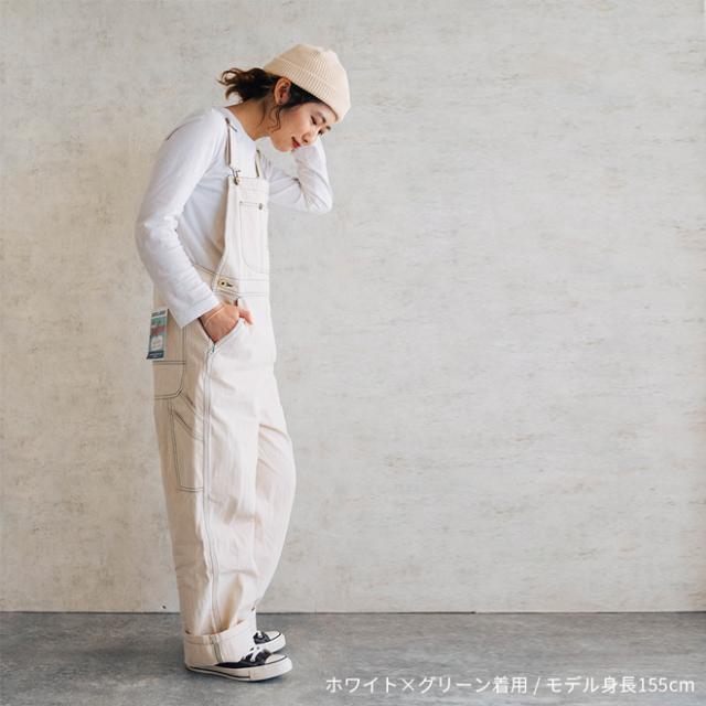 UNIVERSAL OVERALL ユニバーサルオーバーオール COTTON HERRINGBONE OVERALL コットンヘリンボーンオーバーオール レディース ウェア 大きいサイズ フリーサイズ カジュアル_11