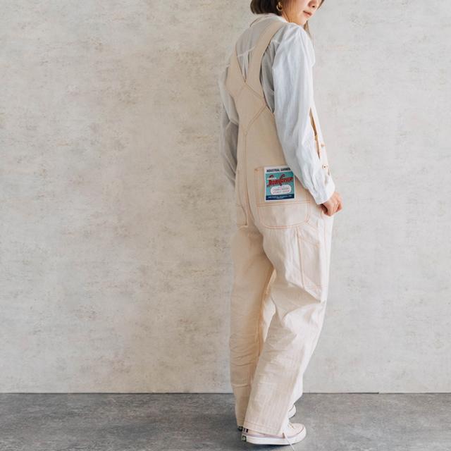 UNIVERSAL OVERALL ユニバーサルオーバーオール COTTON HERRINGBONE OVERALL コットンヘリンボーンオーバーオール レディース ウェア 大きいサイズ フリーサイズ カジュアル_1
