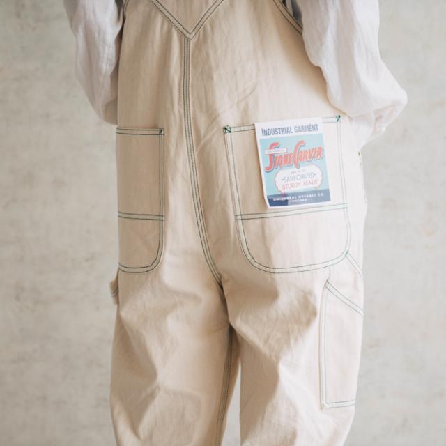 UNIVERSAL OVERALL ユニバーサルオーバーオール COTTON HERRINGBONE OVERALL コットンヘリンボーンオーバーオール レディース ウェア 大きいサイズ フリーサイズ カジュアル_6