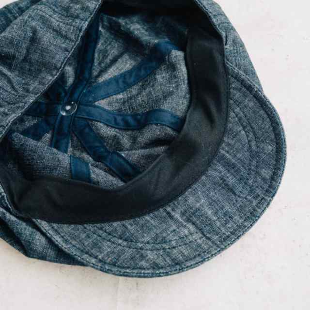 HIGHER ハイヤー CHAMBRAY CASQUETTE シャンブレーキャスケット 帽子