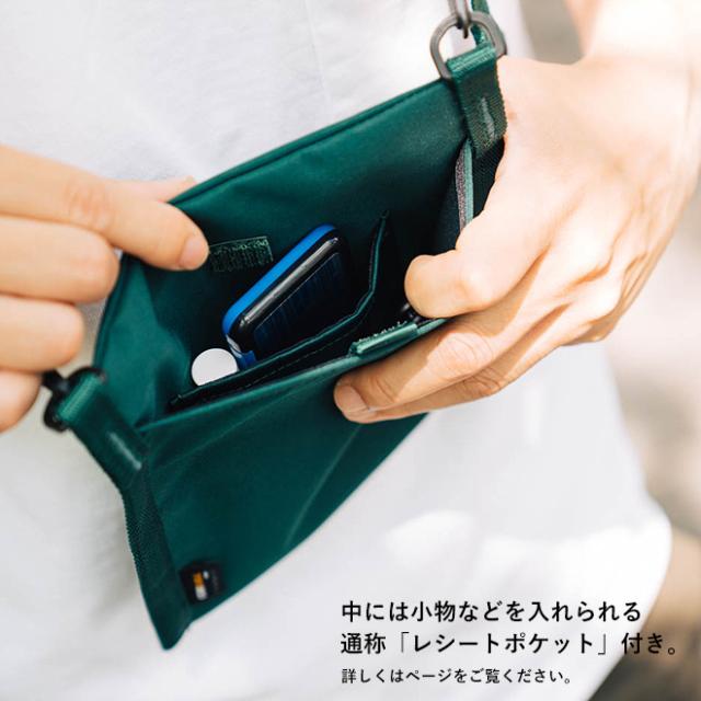 nakota × CIE GOING OUT MINI SHOULDER ナコタ シー ミニショルダーバッグ サコッシュ カバン 斜めがけ 縦型 撥水 軽量 耐水 耐久 コーデュラ メンズ レディース 日本製 アウトドア キャンプ 散歩 買い物 コラボ 別注_10