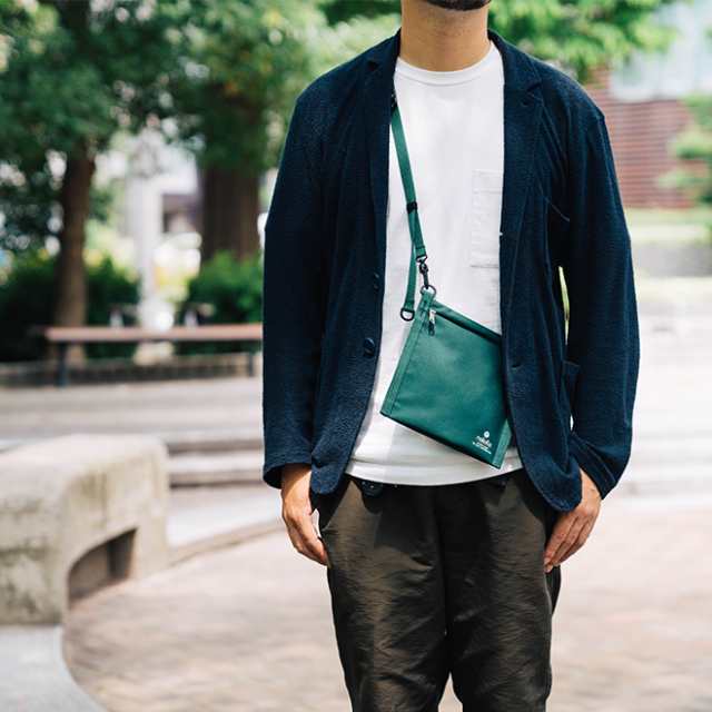 nakota × CIE GOING OUT MINI SHOULDER ナコタ シー ミニショルダーバッグ サコッシュ カバン 斜めがけ 縦型 撥水 軽量 耐水 耐久 コーデュラ メンズ レディース 日本製 アウトドア キャンプ 散歩 買い物 コラボ 別注_15