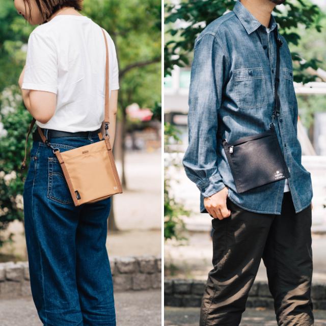 nakota × CIE GOING OUT MINI SHOULDER ナコタ シー ミニショルダーバッグ サコッシュ カバン 斜めがけ 縦型 撥水 軽量 耐水 耐久 コーデュラ メンズ レディース 日本製 アウトドア キャンプ 散歩 買い物 コラボ 別注_17