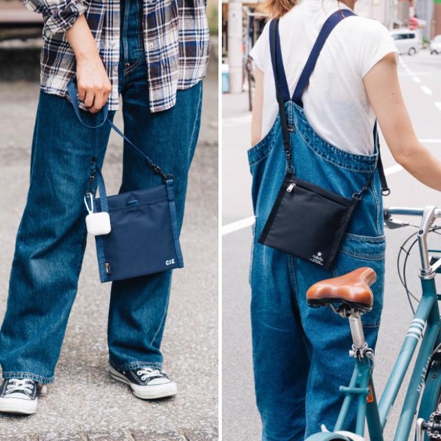 nakota × CIE GOING OUT MINI SHOULDER ナコタ シー ミニショルダーバッグ サコッシュ カバン 斜めがけ 縦型 撥水 軽量 耐水 耐久 コーデュラ メンズ レディース 日本製 アウトドア キャンプ 散歩 買い物 コラボ 別注_18