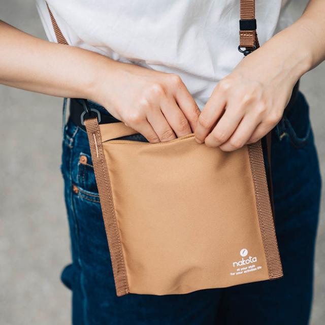 nakota × CIE GOING OUT MINI SHOULDER ナコタ シー ミニショルダーバッグ サコッシュ カバン 斜めがけ 縦型 撥水 軽量 耐水 耐久 コーデュラ メンズ レディース 日本製 アウトドア キャンプ 散歩 買い物 コラボ 別注_8