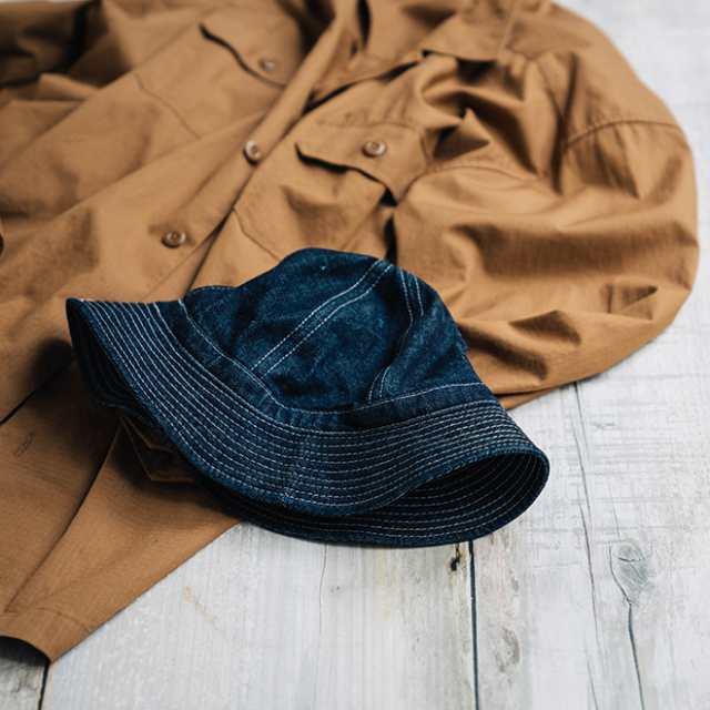 HIGHER ハイヤーSELVEDGE DENIM HAT ONE WASH ハット デニム デニム 