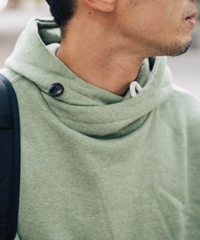 GOHEMP ゴーヘンプ HEMP SHAWL HOODY パーカー メンズ レディース 麻 オーガニックコットン 綿 黒 白 灰色 青 緑 裏起毛 春 秋 冬 暖かい_8