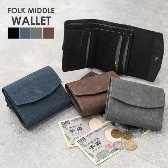 CIE シー FOLK MIDDLE WALLET フォークミドルウォレット ミニ財布