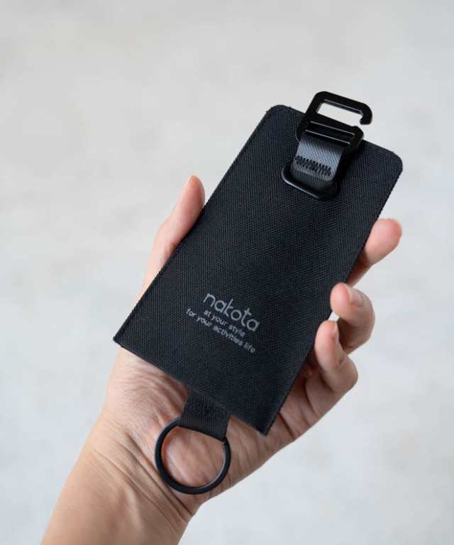 nakota ナコタ Ringer keycase リンガーキーケース キーホルダー キーリング 鈴型 ベル型 黒 アウトドア キャンプ 薄い 軽い  かっこいい ｜au PAY マーケット