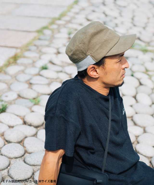 nakota ナコタ LINEN COOL RIB WORK CAP リネン クール リブ ワークキャップ 帽子 麻 ツバ長 メンズ レディース 軽量  小さいサイズ 大き｜au PAY マーケット