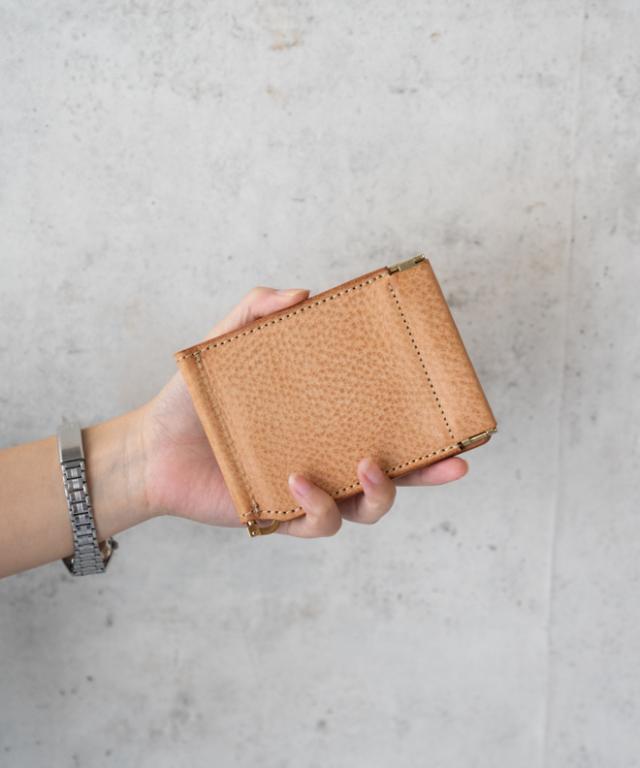 Re.ACT ブラウンレザー マネークリップ RE.ACT リアクト Bridle Leather Money Clip Wallet