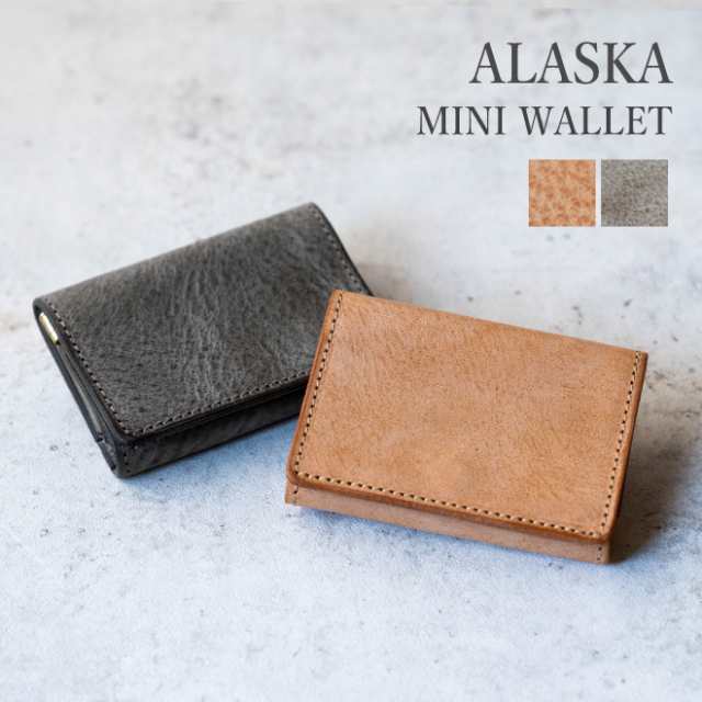 Re-ACT リアクト ALASKA LEATHER THREE FOLD MINI WALLET 財布 ミニ ...