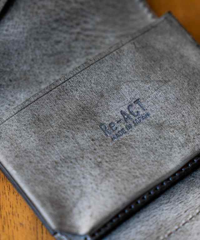 Re-ACT リアクト ALASKA LEATHER THREE FOLD MINI WALLET 財布 ミニ