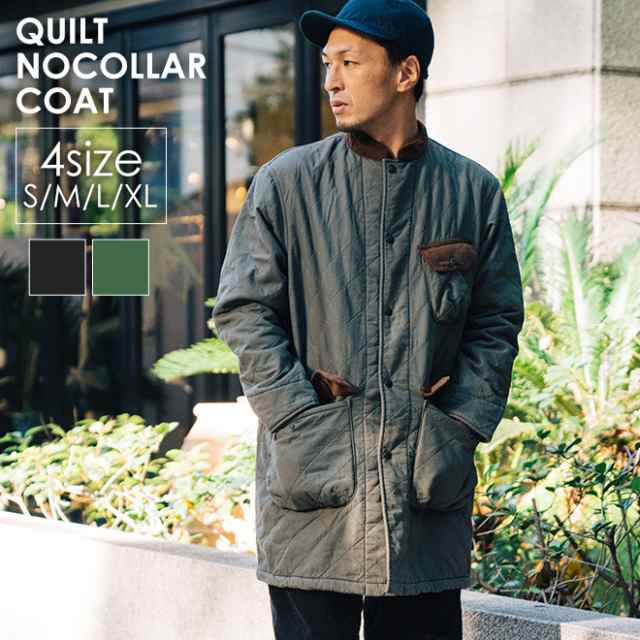 オンラインストアで販売 GOHEMP ゴーヘンプ QUILT NO COLLAR COAT