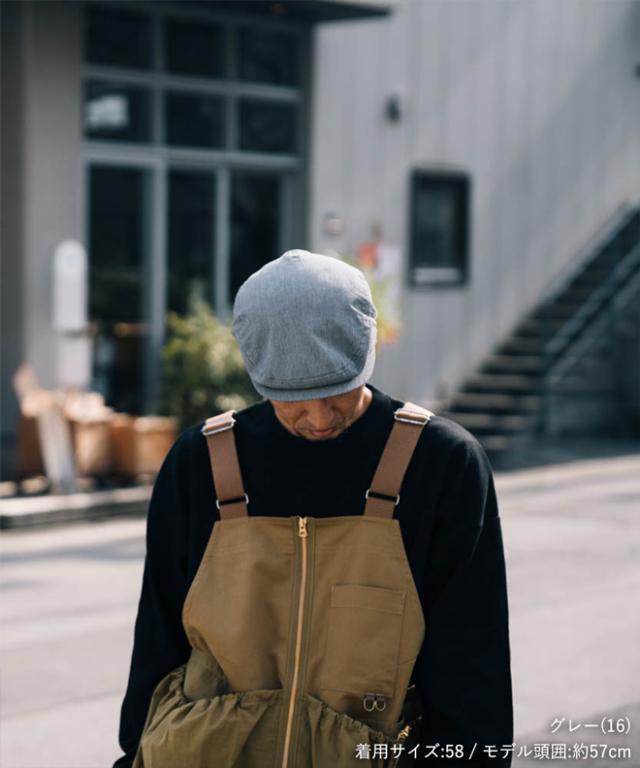 KNOX ノックス SIDE BELT HUNTING CAP サイドベルトハンチング 帽子 日本製 大きいサイズ メンズ レディース おしゃれ かっこいい プレゼント ギフト 春 夏 秋 冬 無地 柄 ブラック ベージュ グレー グレンチェック ピンチェック_2