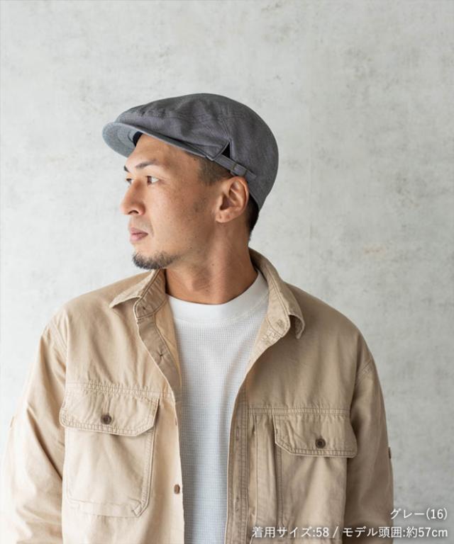 KNOX ノックス SIDE BELT HUNTING CAP サイドベルトハンチング 帽子 日本製 大きいサイズ メンズ レディース おしゃれ かっこいい プレゼント ギフト 春 夏 秋 冬 無地 柄 ブラック ベージュ グレー グレンチェック ピンチェック_7