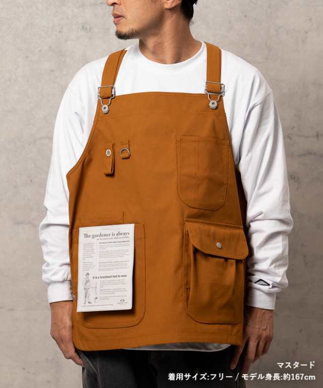 garage green work APRON1 エプロン ベスト キャンプ お洒落 メンズ 