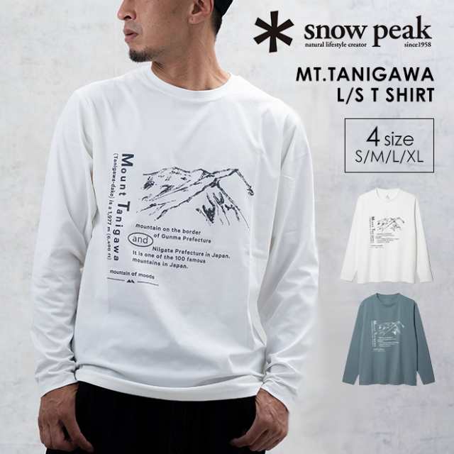 snow peak × mountain of moods スノーピーク Mt.Tanigawa L/S T shirt