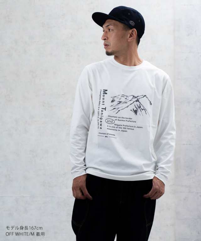 snow peak × mountain of moods スノーピーク Mt.Tanigawa L/S T shirt