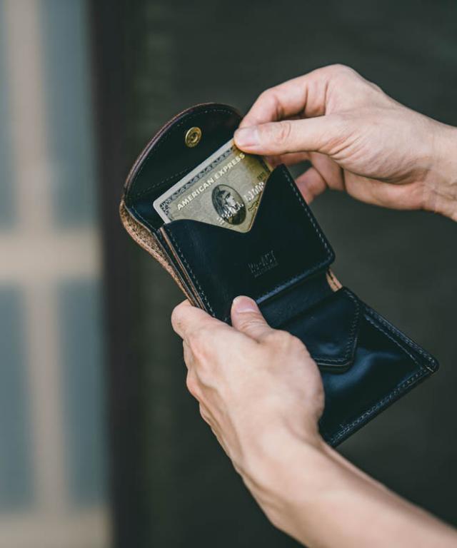 Re-ACT リアクト Chromexcel Leather Fringe Three Fold Mini Wallet