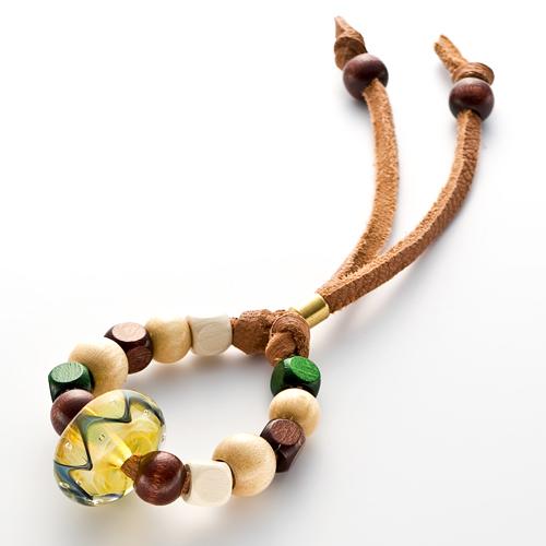 【 送料無料 】 DragonPipe ( ドラゴンパイプ ) ウッドビーズ ブレスレット ガラス アクセサリー 日本製 ハンドメイドの通販は