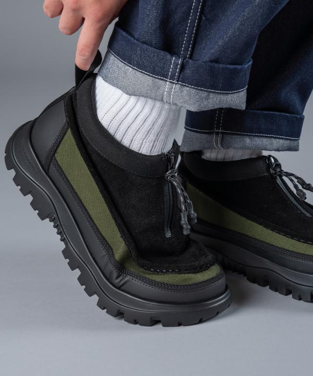SHAKA シャカ ZIP MOCCASIN BOOTIE EX シャカ モカシンシューズ ジップブーティー モックシューズ モカシン ジップ付き シューズ ブーツ スリッポン 軽量 撥水 防寒 防滑 履きやすい アウトドア キャンプ タウンユース カジュアル メンズ レディース 秋冬 靴_10