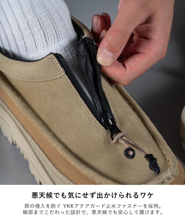 SHAKA シャカ ZIP MOCCASIN BOOTIE EX シャカ モカシンシューズ ジップブーティー モックシューズ モカシン ジップ付き シューズ ブーツ スリッポン 軽量 撥水 防寒 防滑 履きやすい アウトドア キャンプ タウンユース カジュアル メンズ レディース 秋冬 靴_4