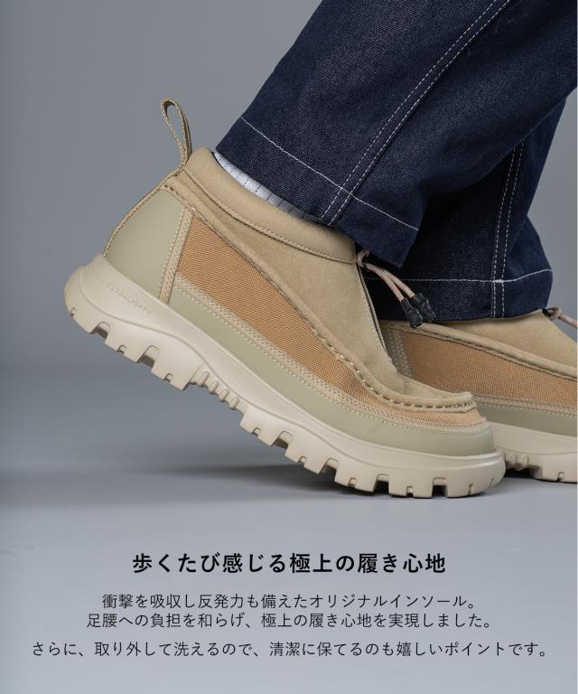 SHAKA シャカ ZIP MOCCASIN BOOTIE EX シャカ モカシンシューズ ジップブーティー モックシューズ モカシン ジップ付き シューズ ブーツ スリッポン 軽量 撥水 防寒 防滑 履きやすい アウトドア キャンプ タウンユース カジュアル メンズ レディース 秋冬 靴_7