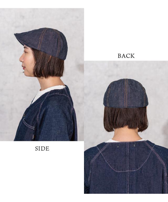 HIGHER ハイヤー 10oz SELVEDGE DENIM HUNTING CAP デニム ハンチング ハンティング 日本製 帽子 メンズ レディース コットン_11