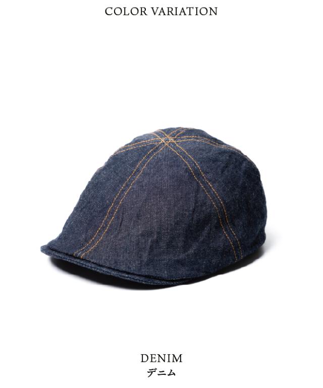 HIGHER ハイヤー 10oz SELVEDGE DENIM HUNTING CAP デニム ハンチング ハンティング 日本製 帽子 メンズ レディース コットン_12
