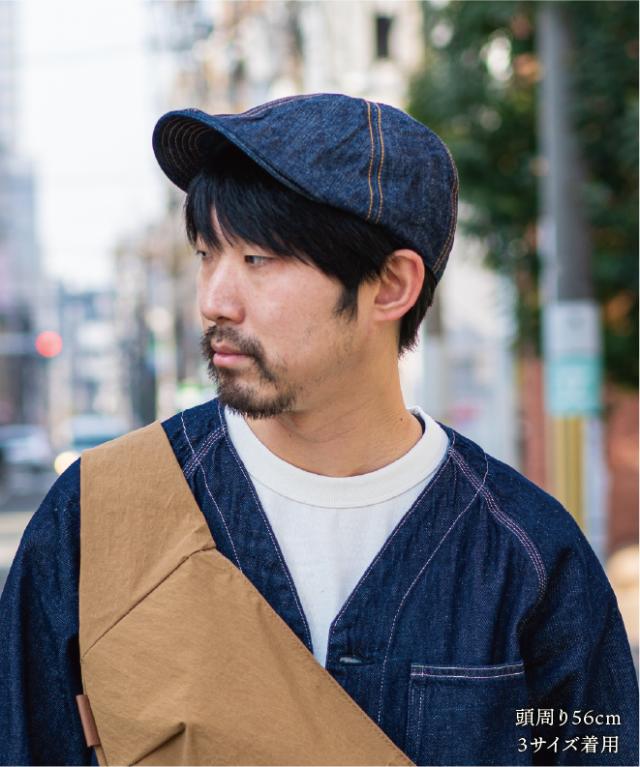 HIGHER ハイヤー 10oz SELVEDGE DENIM HUNTING CAP デニム ハンチング ハンティング 日本製 帽子 メンズ レディース コットン_3