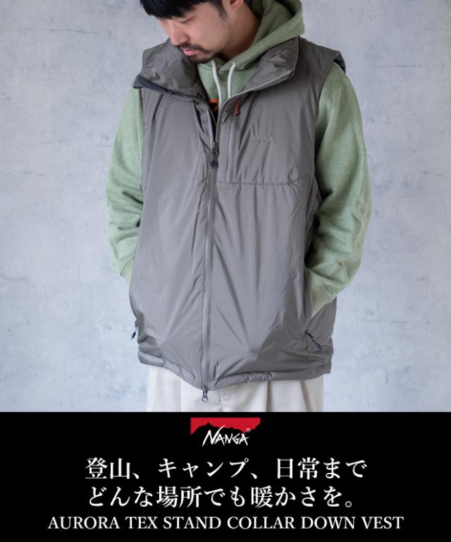 NANGA／AURORA TEX STAND COLLAR DOWN VEST Nanga AURORA TEX STAND COLLAR DOWN VEST MEN
