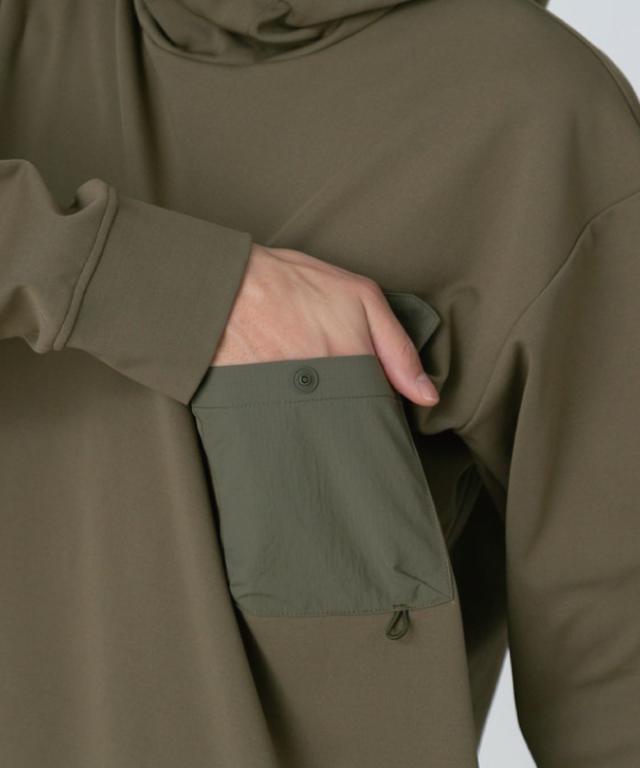 snowpeak スノーピーク Insect Shield Hoodie インセクトシールド フーディー パーカー 長袖 メンズ レディース ユニセックス 防虫加工 高機能素材 ストレッチ 春 夏 アウトドア キャンプ 軽量 防シワ_3