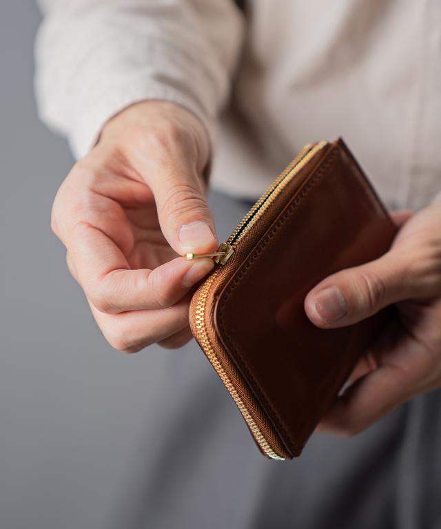 REACT リアクト SHELL CORDVAN L ZIP COMPACT WALLET 財布 メンズ レディース 革 コードバン レザー 日本製 プレゼント ギフト 贈り物 お祝い 小さい ミニ_3