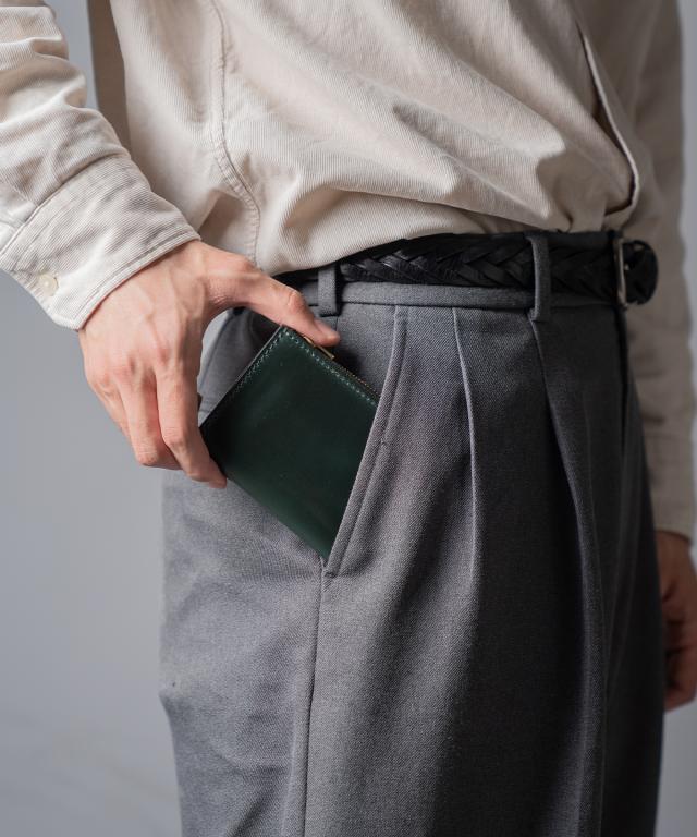 REACT リアクト SHELL CORDVAN L ZIP COMPACT WALLET 財布 メンズ レディース 革 コードバン レザー 日本製 プレゼント ギフト 贈り物 お祝い 小さい ミニ_6