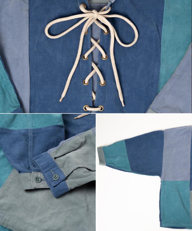 HAVE A GRATEFUL DAY LACE UP HOODIE ハブ ア グレートフル デイ レース アップ フーディー パーカー アウター メンズ レディース パッチワーク_9