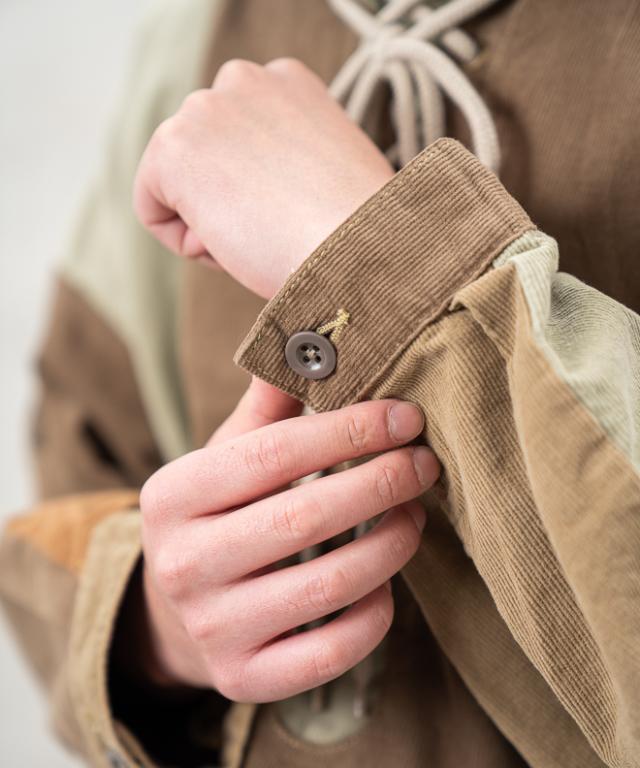 HAVE A GRATEFUL DAY LACE UP HOODIE ハブ ア グレートフル デイ レース アップ フーディー パーカー アウター メンズ レディース パッチワーク_6