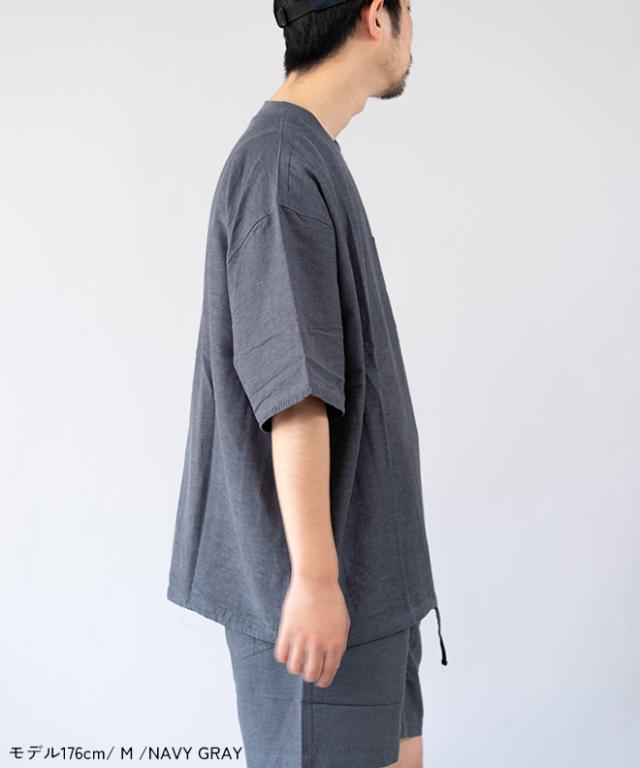 GOHEMP ゴーヘンプ YURURI EMB CREW ウェア トップス 半袖 クルー