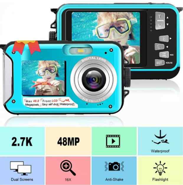 水中防水ミニ 35 ミリカメラ・新品 Amazon | ケース付き防水ロモ35mmフィルムカメラ、16フィート水中、再