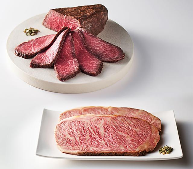 奥出雲和牛ローストビーフ 食べ比べセット モモ ブロック 250g×1個 サーロイン スライス 100g×2枚 八雲塩 送料無料 和牛 島根 牛肉 ローストビーフ ギフト_1