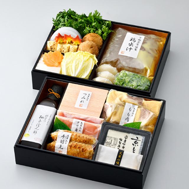 創業安政三年 下鴨茶寮 熊本県産 天草大王の水炊き 3人前 送料無料 冷蔵 惣菜 お鍋 天草大王 もも肉 つみれ 手羽先 野菜 豆腐 鶏出汁 簡単調理 老舗 お取り寄せ_6