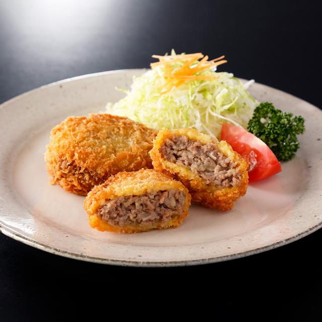 銀座吉澤 松阪牛メンチカツ コロッケセット 各5個 2袋 計4袋 送料無料 KK03 吉澤 松阪牛 和牛 牛肉 コロッケ メンチ 惣菜 お弁当 手軽 レンジ 調理 メーカー直送_1